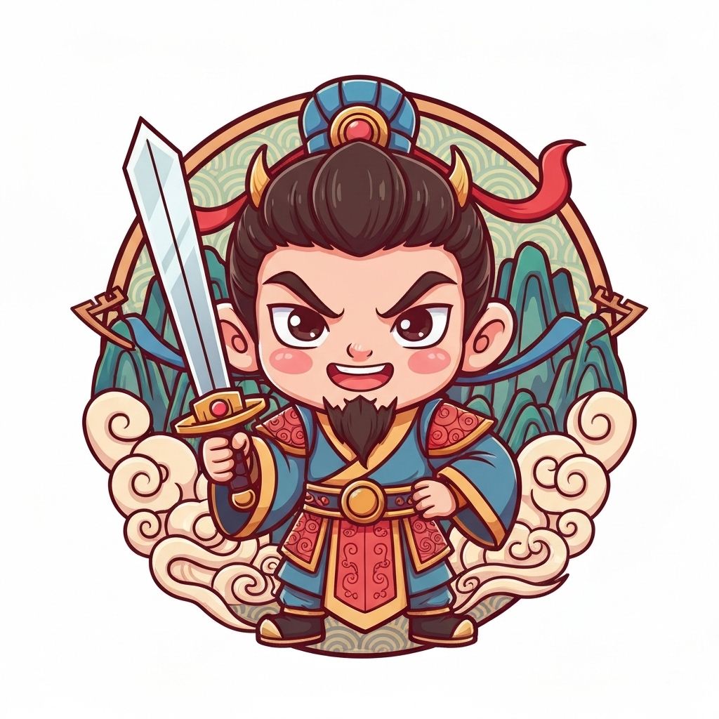 Zhong Kui (钟馗) - The Demon Queller illustration